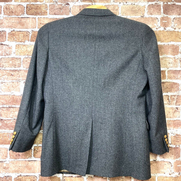 Vintage 1990’s Neil Martin for The Broadway 100% Wool Sport Coat Grey 44L Korea - Picture 2 of 11
